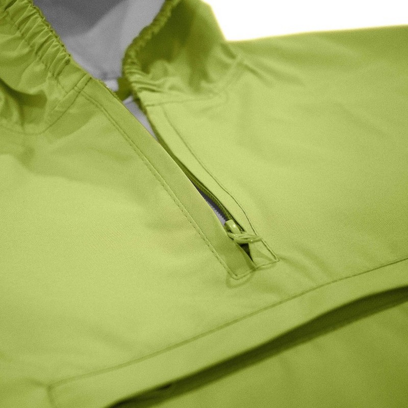 Poncho impermeabile verde decorato con dinosauro per bambini, facile da richiudere e da pulire